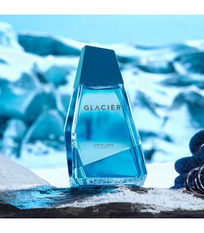 قیمت خرید عطر ادوتویلت مردانه گلشیر آبی اوریفلیم GLACIER Eau de Toilette