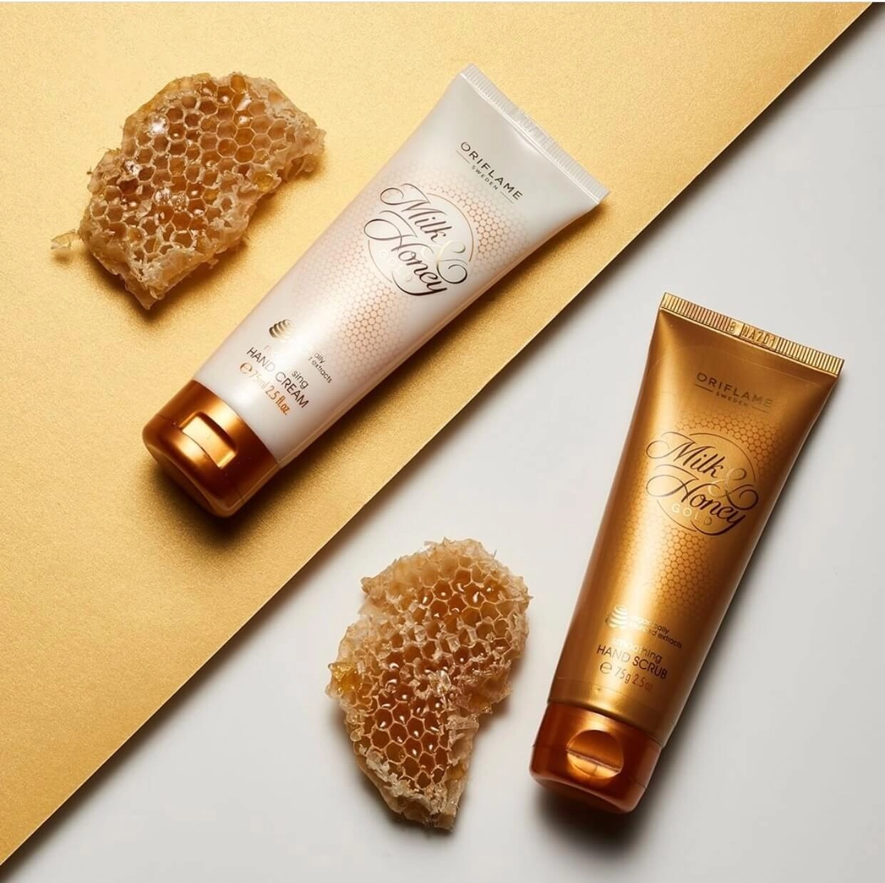 قیمت خرید کرم دست مرطوب کننده و نرم کننده شیروعسل  اوریفلیم Oriflame