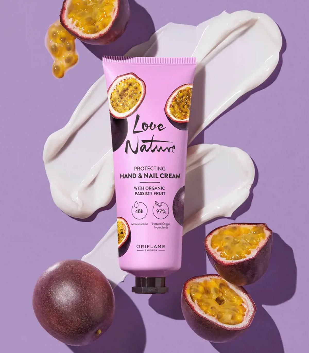 کرم مراقبت دست و ناخن اورگانیگ پشن فروت اوریف لیم – حاوی ویتامین A و C