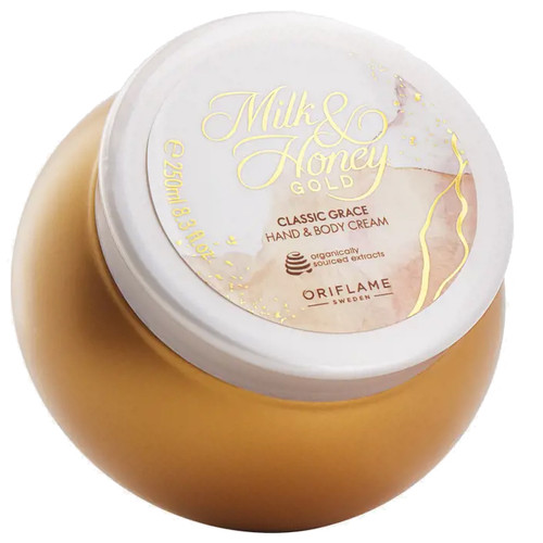 کرم دست و بدن شیر و عسل طلایی کلاسیک گریس