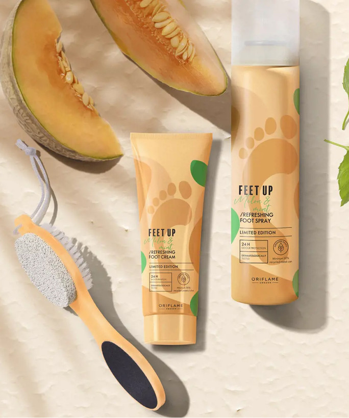 کرم پای شاداب کننده ملون و نعنا فیت آپ اوریفلیم